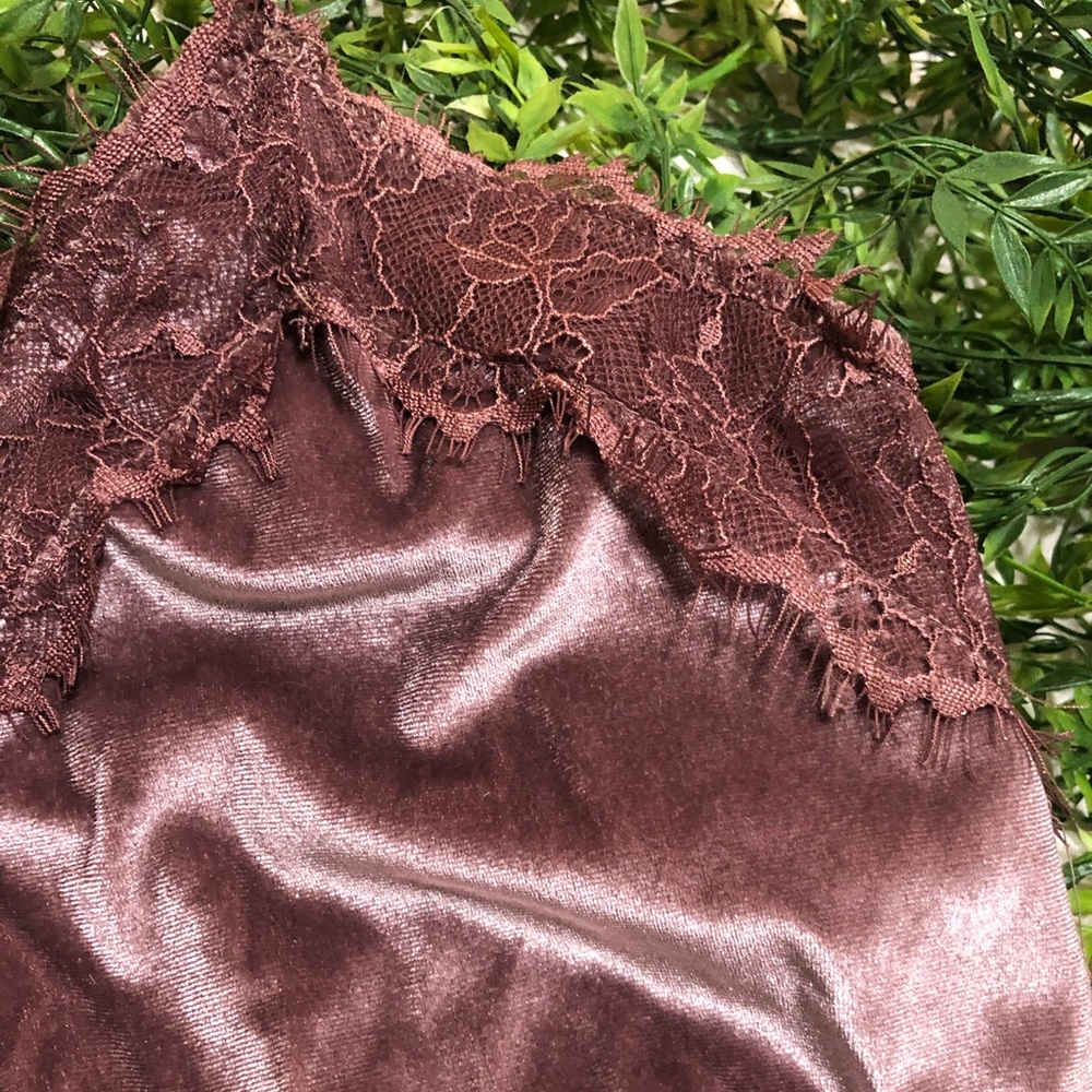 Dusty Rose Velvet Camisole